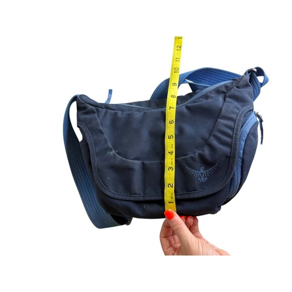 Osprey Flap Jill Shoulder Bag Crossbody Navy Blue With Adjustable Strap - Picture 3 of 8